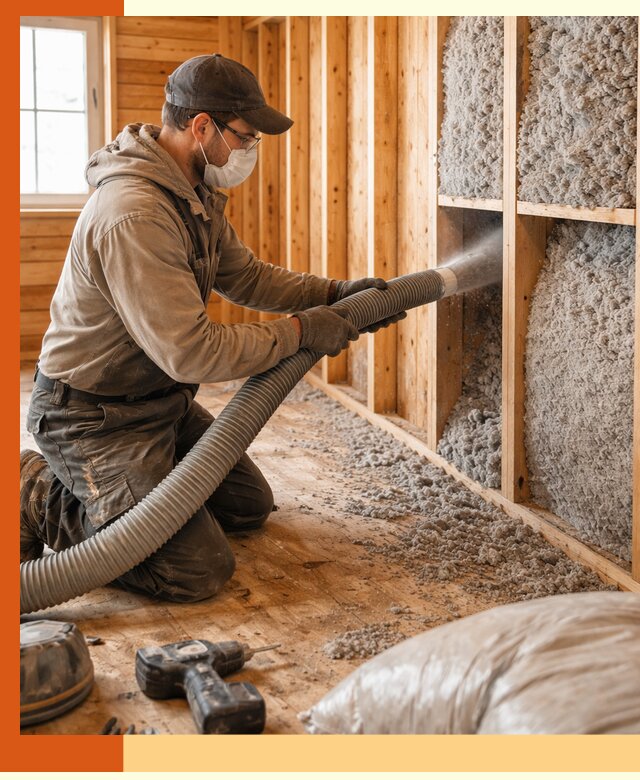 Утепление дачного дома эковатой в Тынде — быстро и надёжно