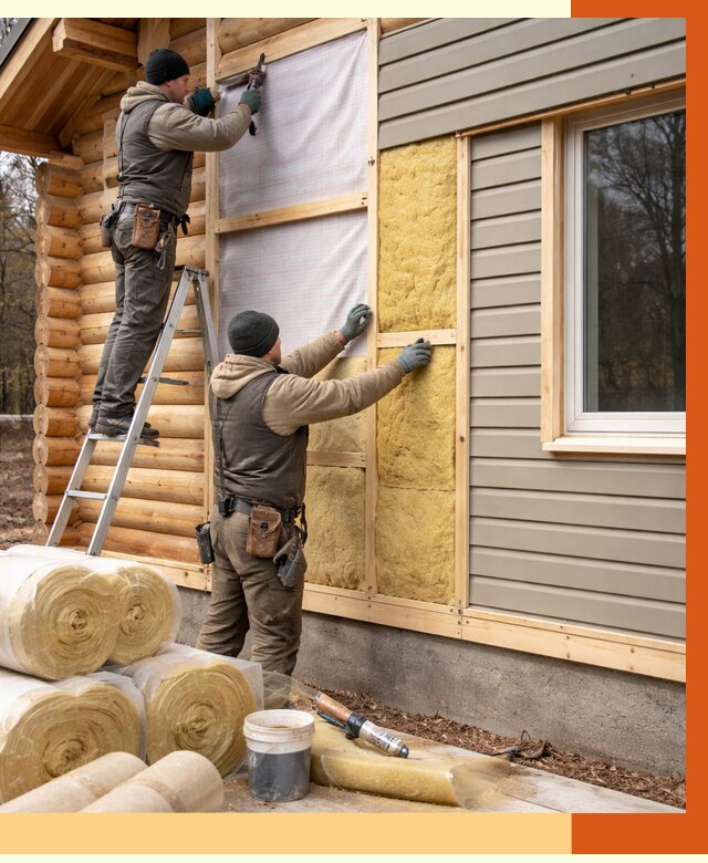 Утепление деревянного дома в Тынде от 6372 руб./м2 — заказать работы | ТепломастерТнд