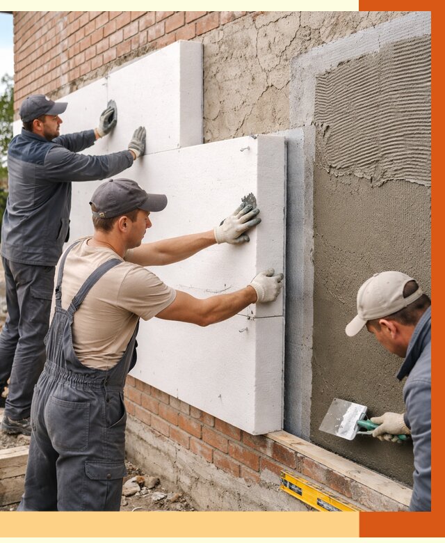 Утепление кирпичного дома в Тынде от 4316 руб. под ключ | ТепломастерТнд