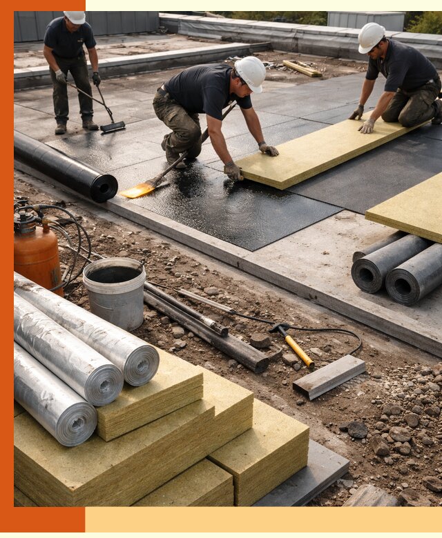 Утепление плоской крыши в Тынде — надежная теплоизоляция и герметизация