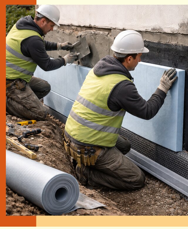 Утепление фундамента снаружи в Тынде — профессиональная теплоизоляция