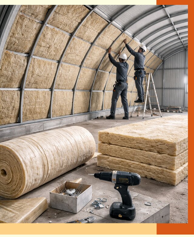 Утепление арочного ангара в Тынде от 3289 руб./м2 под ключ | ТепломастерТнд