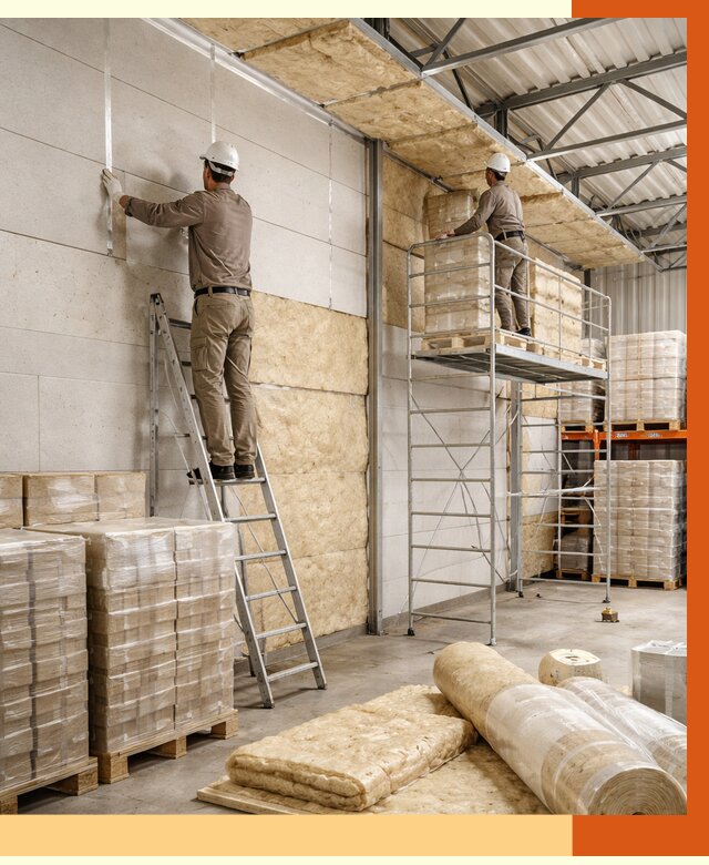 Утепление склада готовой продукции в Тынде от 2004 руб./м2 — комплексно | ТепломастерТнд