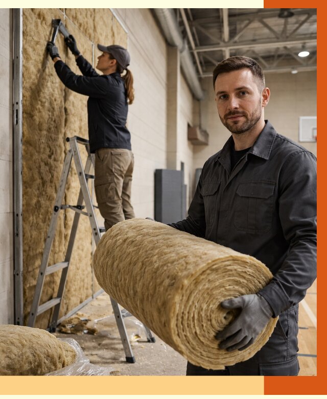 Утепление спортзала в Тынде от 7708 руб/м2 — комплексное утепление под ключ | ТепломастерТнд