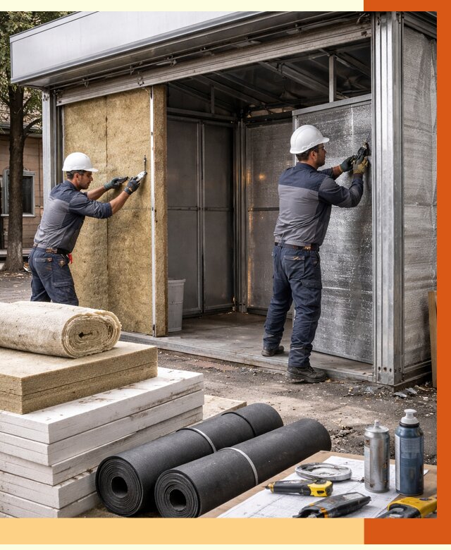 Утепление павильона шаурма в Тынде под ключ от 1233 руб. за м² | ТепломастерТнд