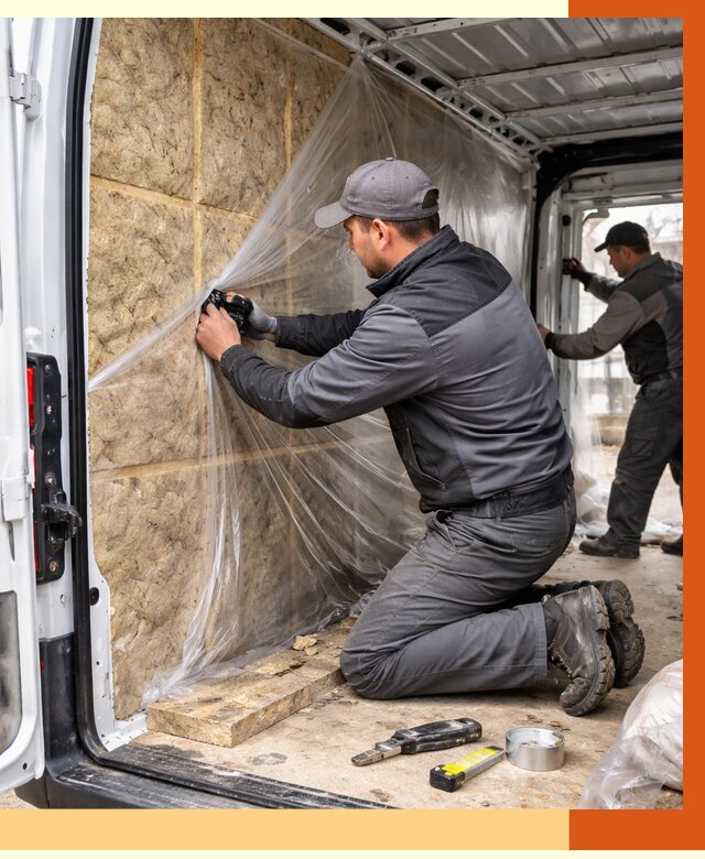 Утепление фургона в Тынде от 16957 руб/м2 — утепление фургона ППУ и кузова | ТепломастерТнд