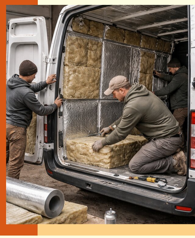 Утепление фургона в Тынде: профессиональная теплоизоляция и шумоизоляция