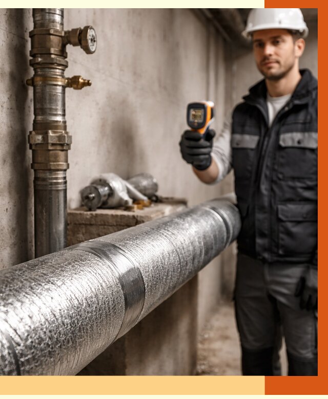 Утепление труб водоснабжения в Тынде от 8735 руб. за м² — услуги ТепломастерТнд