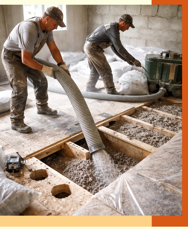 Заполнение пустот перекрытий в Тынде от 4625 руб. под ключ | ТепломастерТнд