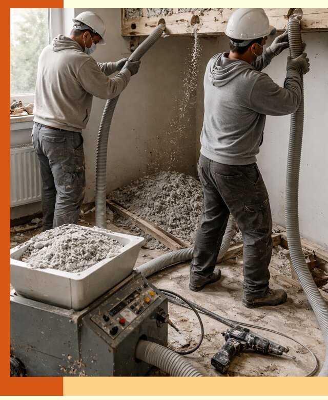 Заполнение пустот перекрытий пеной и наполнителями в Тынде