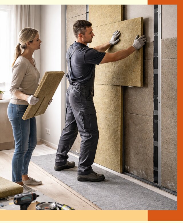 Профессиональная шумоизоляция квартиры в Тынде от 7708 руб. за м2 | ТепломастерТнд