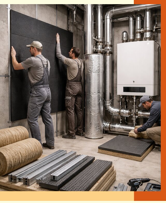 Шумоизоляция котельной в Тынде от 6680 руб. под ключ | Профессиональная звукоизоляция — ТепломастерТнд