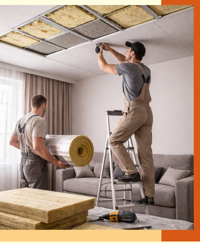 Шумоизоляция потолка в Тынде от 2312 руб. под ключ | Профессионально — ТепломастерТнд