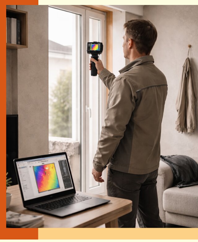 Тепловизионное обследование квартиры в Тынде для поиска утечек тепла