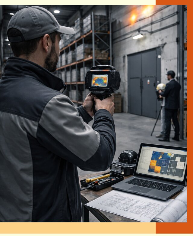 Тепловизионное обследование склада в Тынде от 6680 руб. | ТепломастерТнд