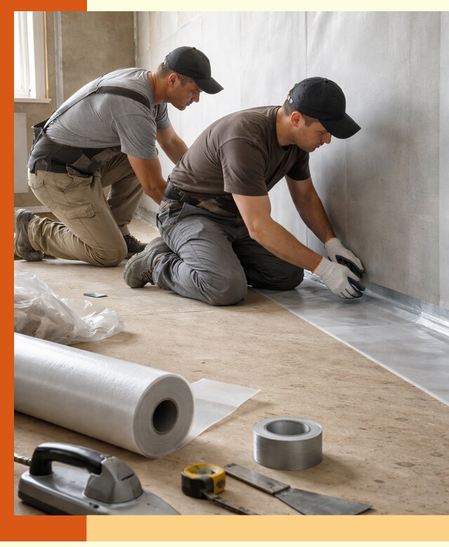 Монтаж пароизоляции для дома и помещений в Тынде