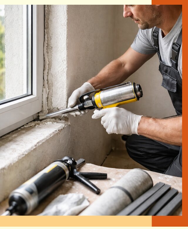 Герметизация стыков и примыканий в Тынде от 1233 руб. под ключ | ТепломастерТнд