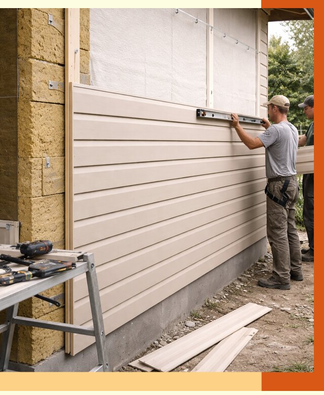 Монтаж сайдинга после утепления в Тынде от 1901 руб. — обшивка и облицовка | ТепломастерТнд