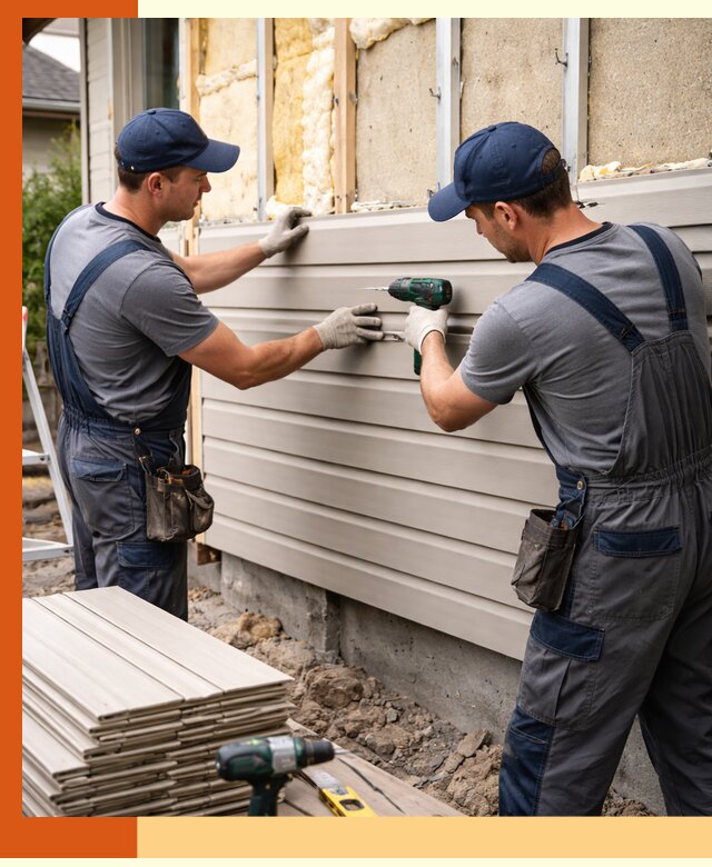 Монтаж сайдинга после утепления в Тынде качественно и надежно